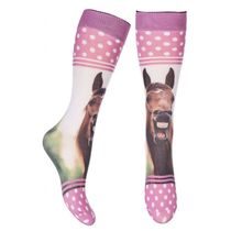 Childrens equestrian stockings printed equestrian socks