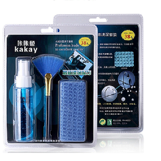 Click fish notebook cleaning set three-piece set LCD screen maintenance cleaning liquid + cleaning cloth + brush