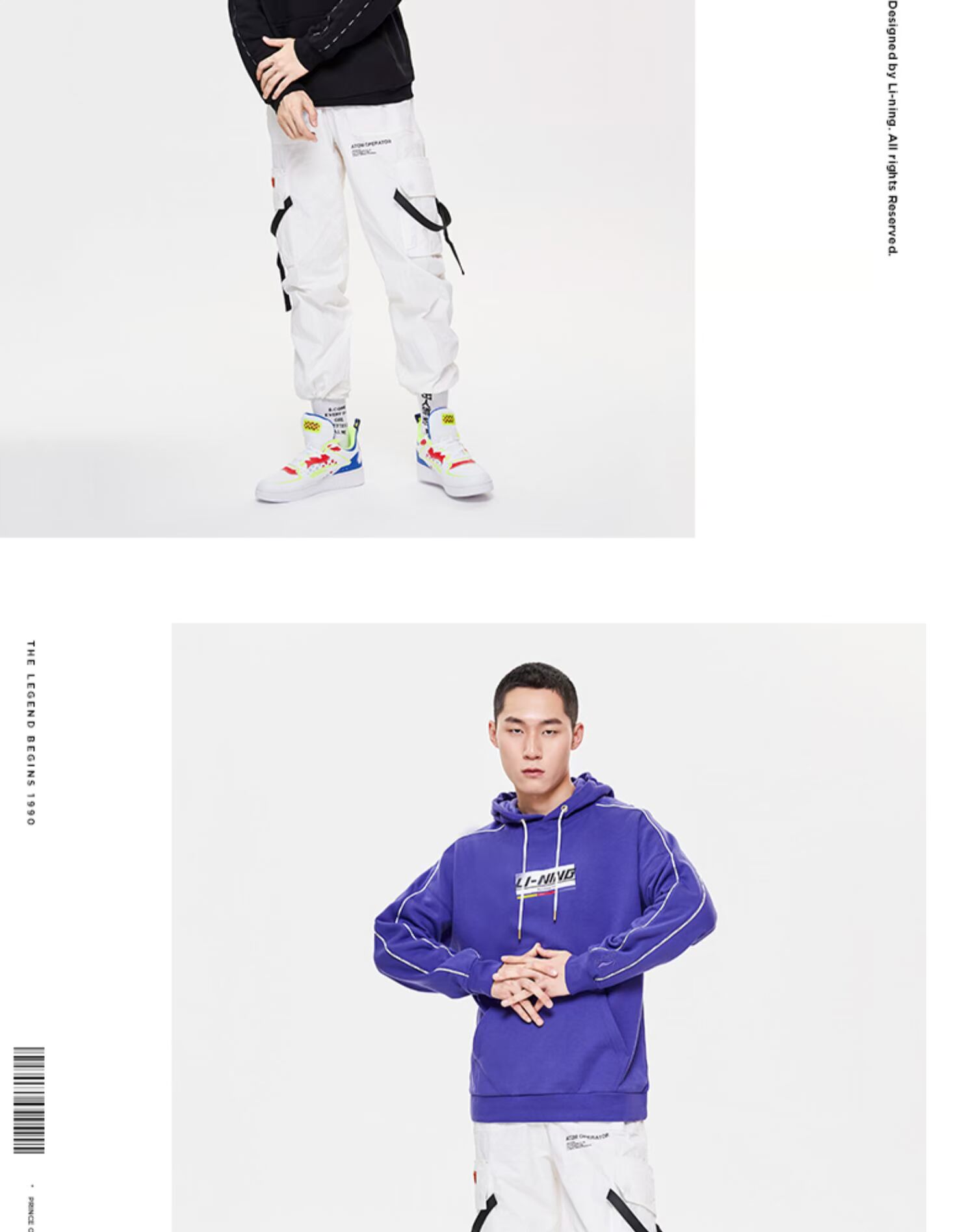 Li Ning áo len nam và nữ với áo khoác mới mùa thu 2019 mới tay dài thời trang thể thao - Thể thao lông cừu / jumper áo thun tay dài nam cao cấp