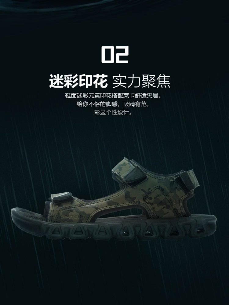 Li Ning sandal nam 2019 hè mới giày nam thể thao nhẹ ngoài trời chạy hè bình thường giày đi biển - Giày thể thao / sandles dép quai hậu sandal nam
