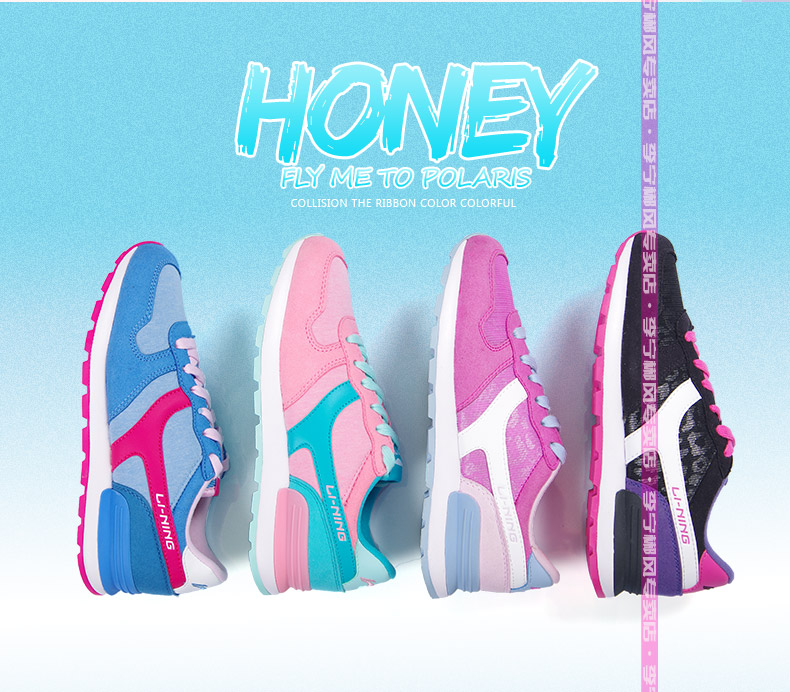 Giày nữ Li Ning 2018 mùa thu và mùa đông giày chạy bộ chính hãng Giày thông thường Trịnh Rong giày giầy retro giày du lịch nữ giày sneaker nữ chính hãng