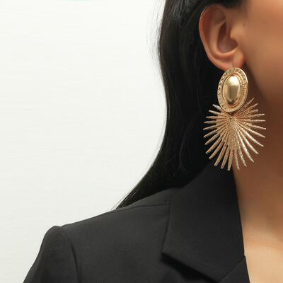 Best-selling cross-border fashion and trendy accessories, exaggerated earrings for European and American export, fashionable earrings, high-end earrings