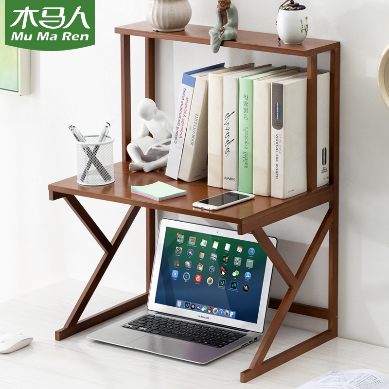 Carjans desktop upper book shelves Shelves Improvised Small Bookcase Children's Office Student Dorm accommodation Brief