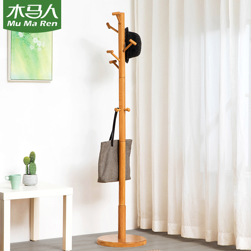 Carousel clothes hat rack floor hanging clothes hanger sub bedroom Easy home clothes hanging bag shelves Non-solid wood nets red