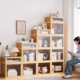 Современный и минималистичный книжный шкаф, стенд, книжная полка из натурального дерева, коробочка для хранения