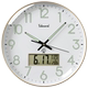 Uranus Luminous Radio Clock Home Living Room Silent Wall Clock Perpetual Calendar Clock Wall Watch