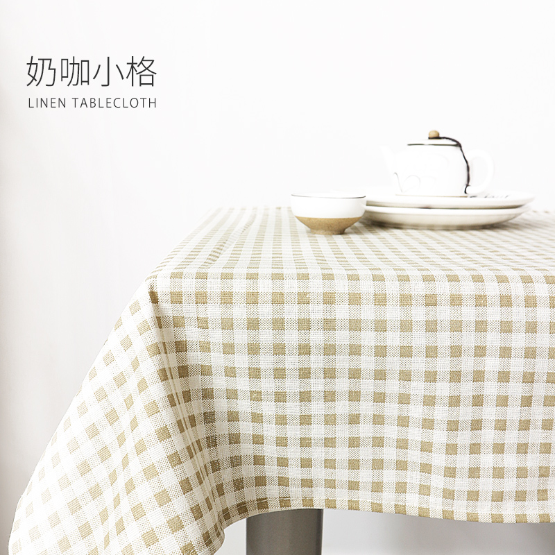 Milk Coffeetablecloth desk INS student fabric art Cotton and hemp Japanese  Gabe solar system Tea table cloth Northern Europe Simplicity Chinese style