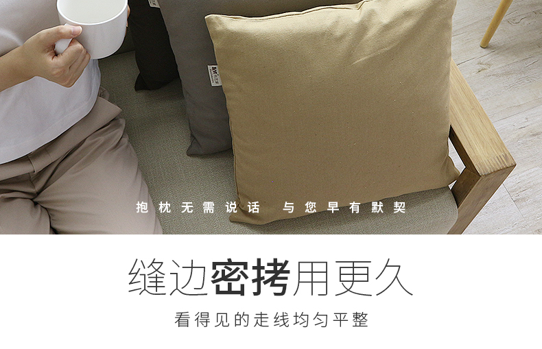 Ghế sofa văn phòng trơn đệm dày xe gối Gối màu rắn IKEA tựa lưng gối thắt lưng gối sofa cao cấp