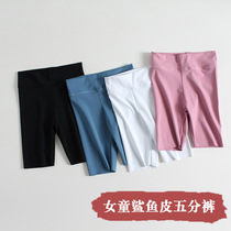 Summer pants leggings thin girls shark pants children yoga Barbie shorts summer baby five-piece pants outside