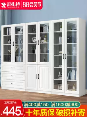 Bookshelf Floor-to-ceiling living room Office shelf Household partition cabinet Children's simple small bookcase locker