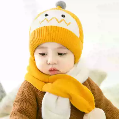 Children's hats, scarves, two-piece suits, baby hats, baby hats, boys 'woolen hats, winter girls' knitted hats