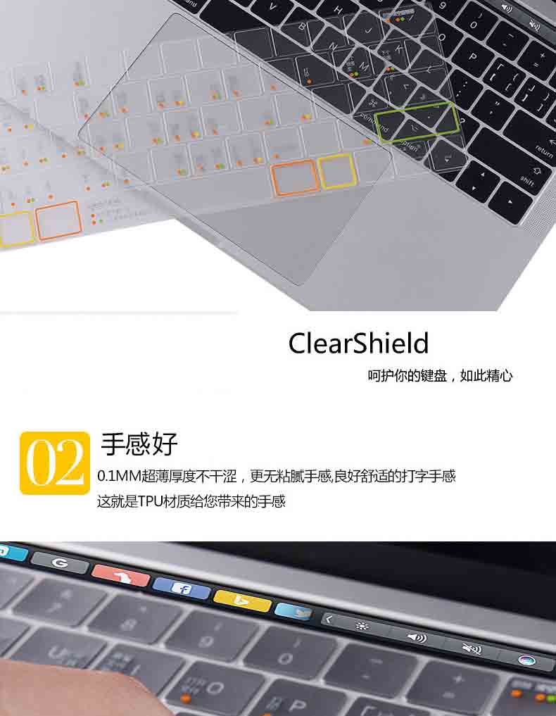 Macbook mới 2018 Máy tính Apple pro13 inch bàn phím máy tính xách tay không khí nhanh 12 phim 13.3 chức năng 15 miếng dán bảo vệ mac chức năng siêu mỏng 15,4 inch phụ kiện trong suốt chống bụi