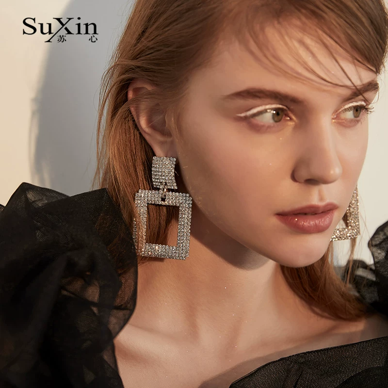 Серебряные серьги-карандаш Square earrings? перевести: Square earrings, серебро 925 пробы, европейский стиль