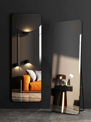 Легкий роскошный стиль сетевая сеть красная полная зеркала с высоким зеркалом напольного пола дома использование стена -завязки для коврика