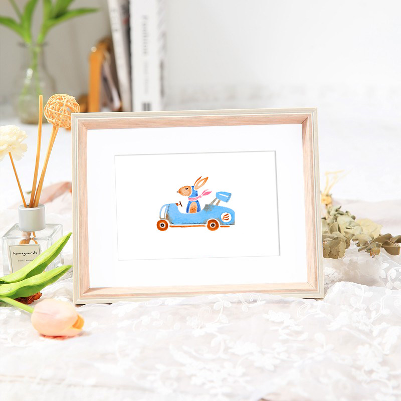 Photo frame table 6 inch square frame hanging wall 8 inch 7 eight 10 wash photo frame mounted desktop decoration Nordic