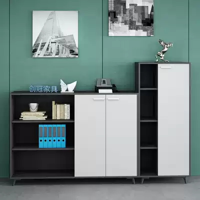 Office file cabinet Storage cabinet Office cabinet bookcase data cabinet File cabinet Wooden small cabinet combination cabinet
