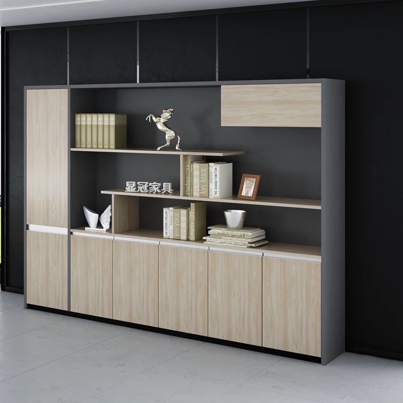 Office filing cabinet Wooden office cabinet data Cabinet simple modern