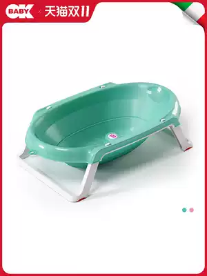 Italian okbaby folding tub toddler tub large thick children's bath tub can sit and fold