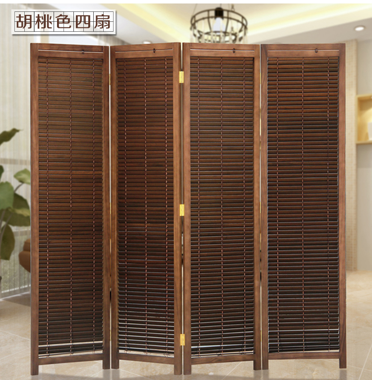 Vách ngăn màn hình hiên nhà gỗ đặc màn hình gấp màn hình văn phòng màn hình gấp màn hình phòng khách có thể gập màn hình - Màn hình / Cửa sổ vách gỗ đẹp
