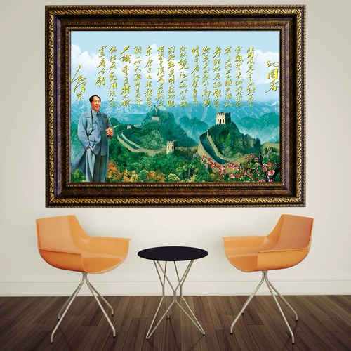 Председатель Мао декоративная живопись современная минималистская картина рамки Мао Цзэдун внутренняя стена в спальне гостиной дома портрет портрет
