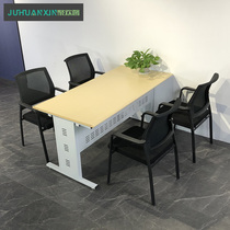  Customized multi-function staff office computer desk and chair combination conference table Learning table Multi-person office card slot Judge table