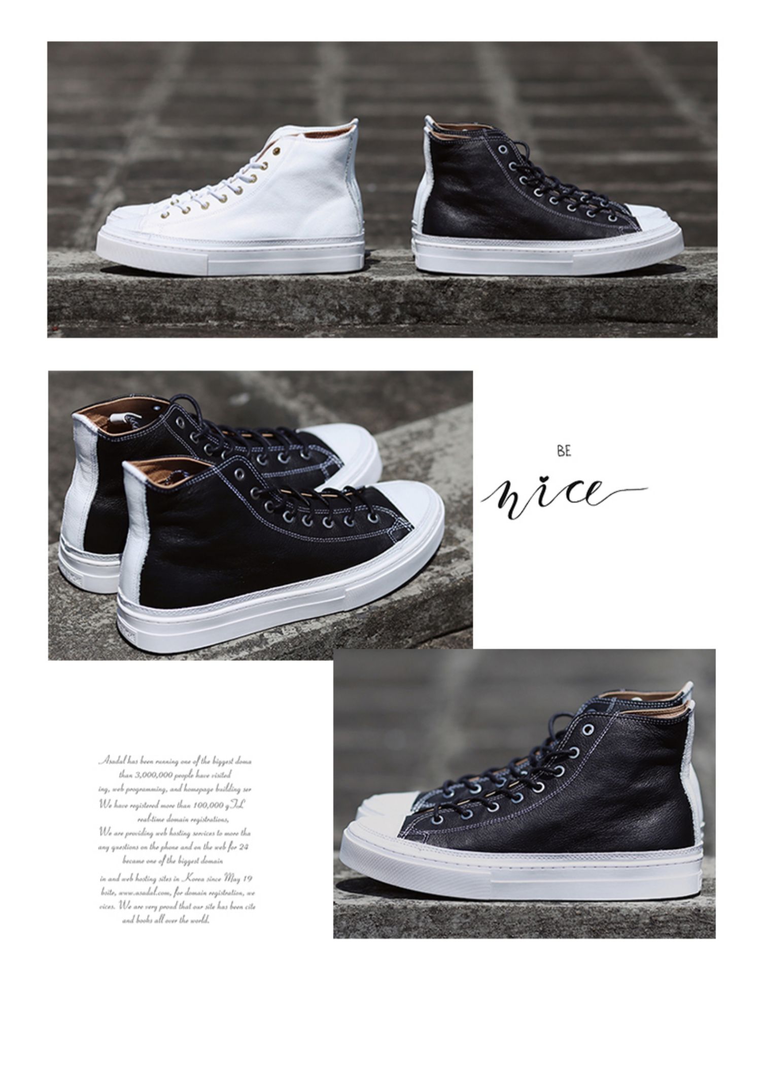 BLESS SHOE Leather Five thế hệ Da trắng và đá cuội cao cấp - Giay cao top giày sneaker nam