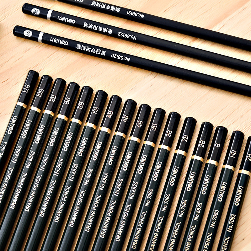 12 packed capable pencils 2B drawing drawing sketch pencil HB 2H