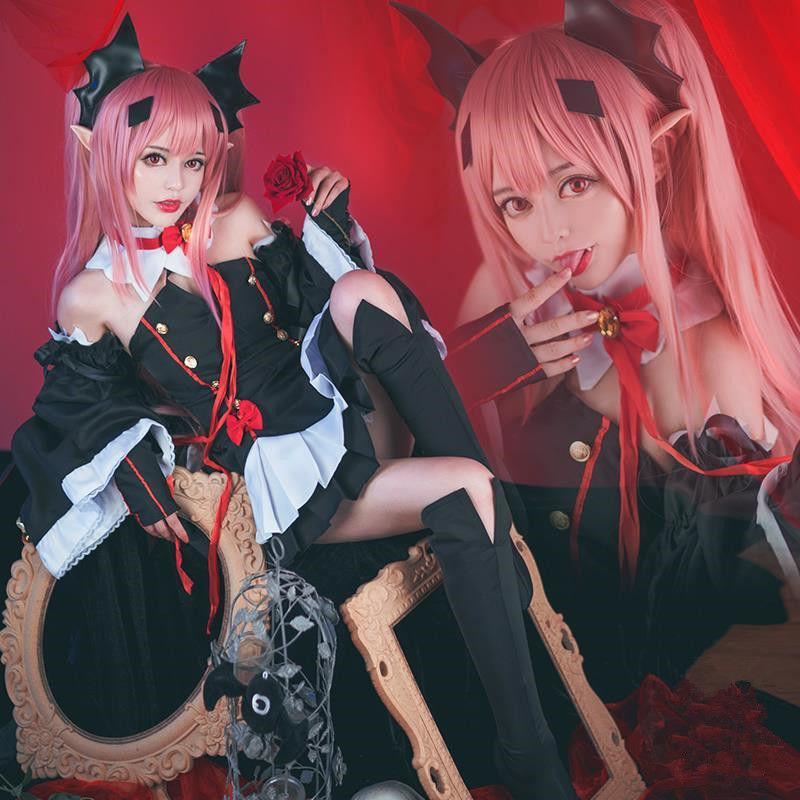 Krulu COS costume Bai Ze end blazing angel cosplay adopts Pesci vampire anime female elf costume