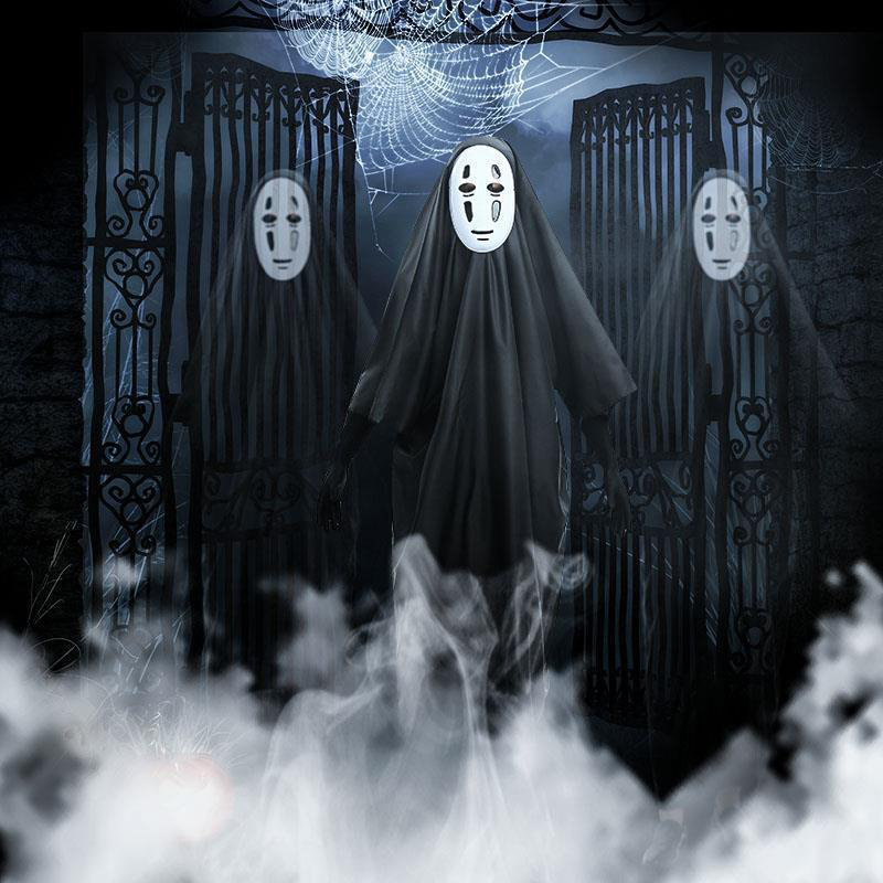 Faceless male costume Spirited Away cos suit suit clothes Halloween cosplay performance costume anime spot