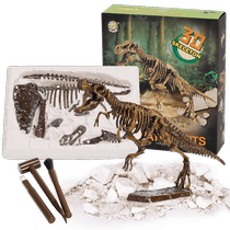 Childrens dinosaur fossils archaeological excavation toy diy handmade treasure T. Rex skeleton model puzzle male 6