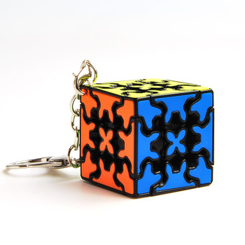 Qiyi Irregular Smooth Three-Layer Gear Cube Mini Keychain Small Cube Pendant Student Educational Children's Toy