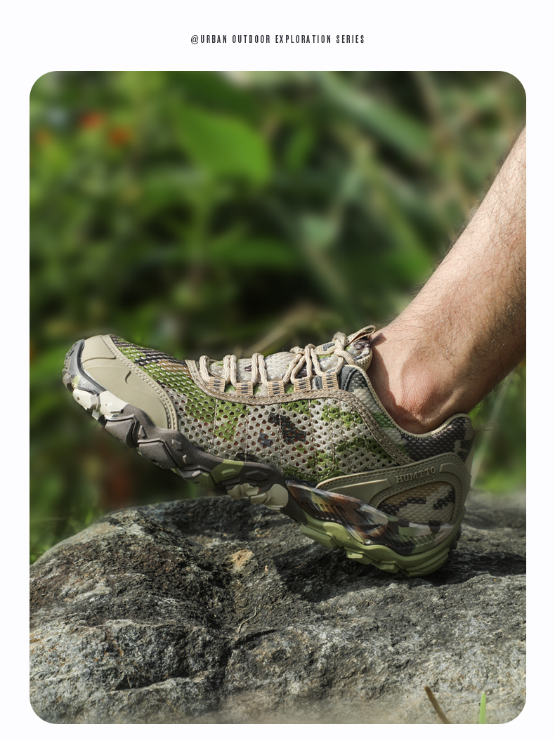 Huantu outdoor amphibious hiking shoes women's summer mesh breathable non-slip wading upstream shoes hiking shoes women