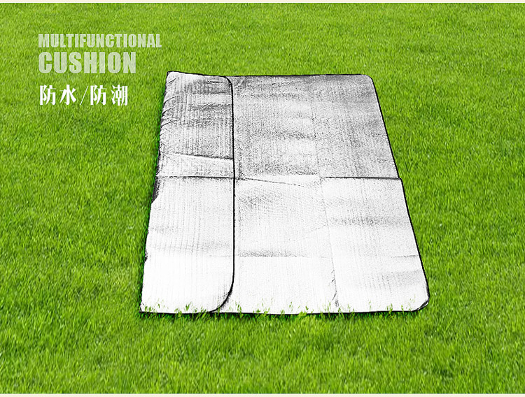 Tấm lót chống ẩm ngoài trời dày không thấm nước mat cắm trại dã ngoại mat đơn đôi 3 người -4 người lều phim nhôm nghỉ trưa ngủ pad - Thảm chống ẩm / Mat / Gối thảm xốp cho bé
