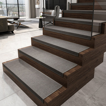Solid Wood Stairway Mat Step Tread Mat Slip Mat Light Lavish Stair Tread Mat Free Glued Self Adhesive Mat Non-slip Modern