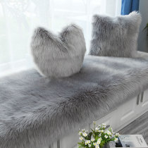 Fluffy carpet bay window blanket Net red bay window mat Light luxury windowsill mat bay window mat ins wind master bedroom balcony bay window mat