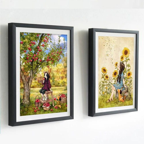 Живопись бриллиантами Полный бриллиант Diy Diamond Emelcodery Cross Stitch 2020 Новые модели подсолнечные спальни мультипликационная камерная мастерская сериал