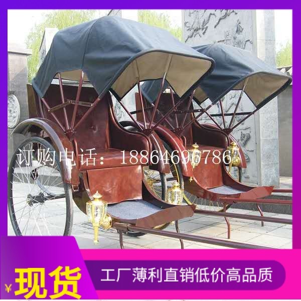 Customized sale of old Shanghai Republic of China retro antique manpower hand-pulled rickshaw wedding scenic spots soliciting photography and taking pictures