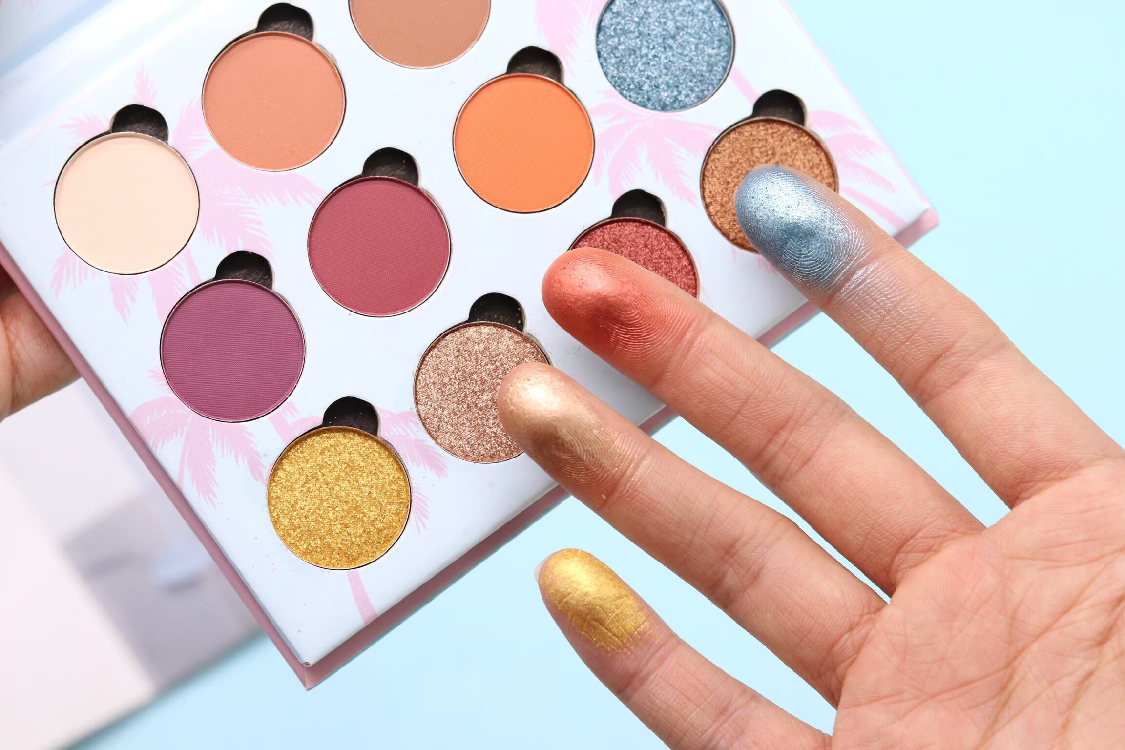 PINKA SHOP phấn mắt cổ tích 12 màu phấn mắt in parity mờ pearlescent bột tinh tế cho người mới bắt đầu - Bóng mắt bảng mắt juvia's nubian