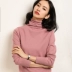 [Giải phóng mặt bằng 29 nhân dân tệ] Áo len cashmere mùa thu và mùa đông cao cổ nữ chất đống cổ áo len hoang dã áo len mỏng chạm đáy - Đan Cardigan