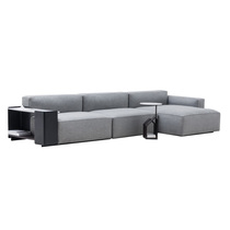 Corner combination anti-wash technology fabric Italian modern minimalist Nordic tofu block RUBIX full leather sofa