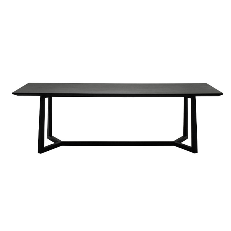Full Solid Wood Table Black Oak Rectangular North American Black Walnuts Log Round Table Natural Marble JIFF Furniture Custom-Taobao