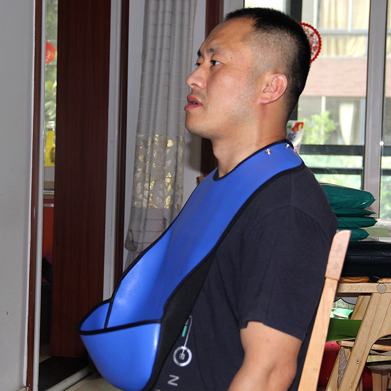 Free-washing waterproof adult enclosure for dinner, elderly anti-leakage stereo saliva pocket for old age instead of silicone bib large number