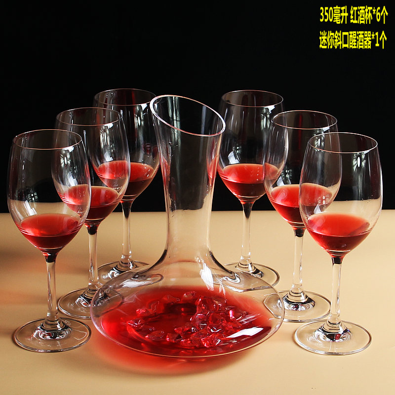 Tinh thể thủy tinh Bordeaux red wine glass decanter đặt cao nho cup