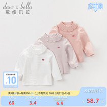 David Bella Davebella Childrens Clothes with Girls Baby Fall Lace and Comfortable Package T-shirts