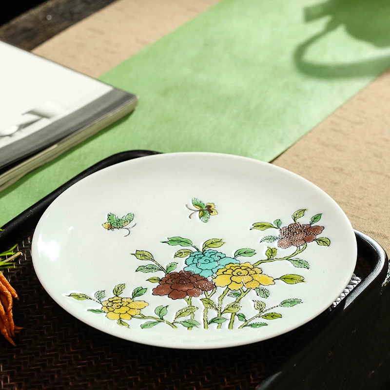 Пищевая керамика Jingdezhen Sancai цветок фарфор синяя и белая чашка чисто ручная роспись одна чашка набор высококлассный подарок