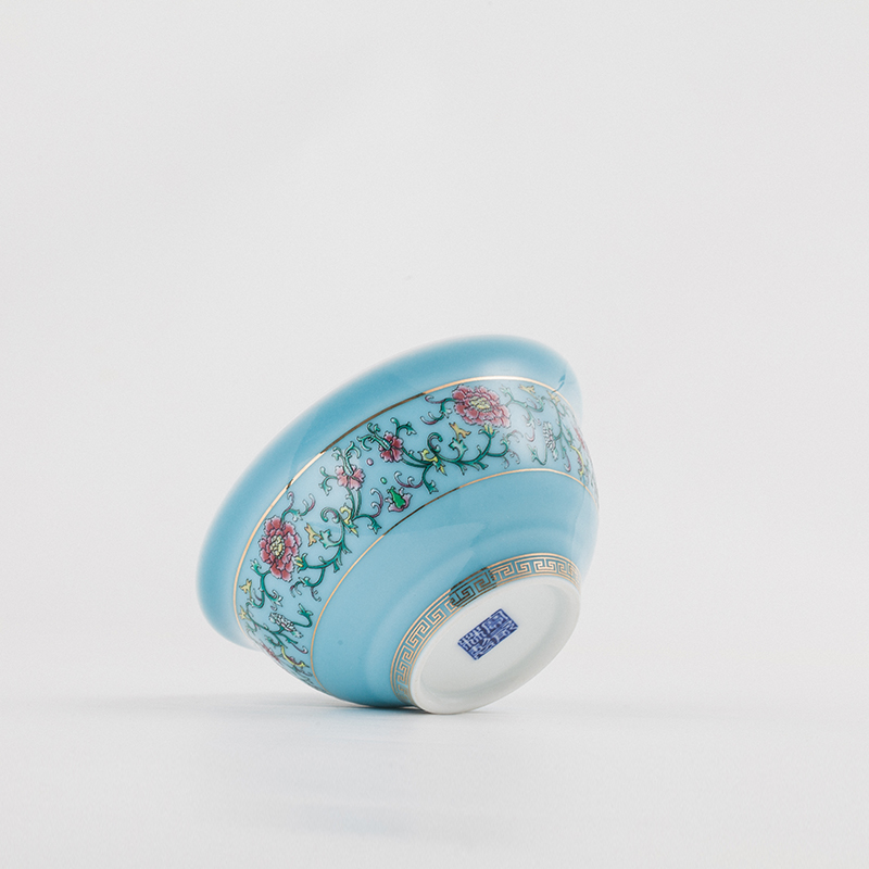 Lin bao porcelain high - end gifts pastel dishes suit Chinese style banquet table gifts of jingdezhen ceramic tableware