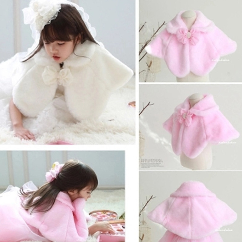 Girls spring and autumn new girls dress solid color top cardigan princess cape children's cape coat winter vest