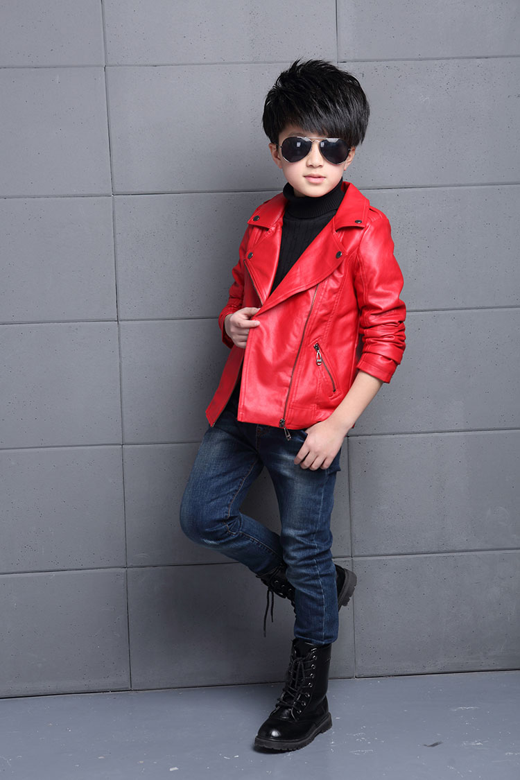 Blouson enfant en cuir PU - Ref 2159382 Image 34