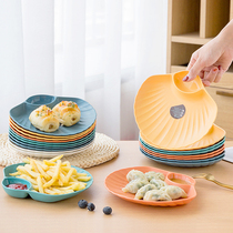 Spit Dish Home Dining Table Small Plate Fruit Snack Dish Snack Disc Bone Small Saucer Litter Slag Pan With Base