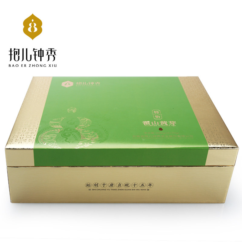 Hoshan Yellow Bud 2022 New Tea Cuddling Bell Show Alpine Yellow Tea Non-Special Level Yellow Tooth Gift Box Installed 6 An Tea 280g